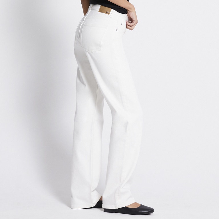 Mid waist straight jeans "Mid West" Off white